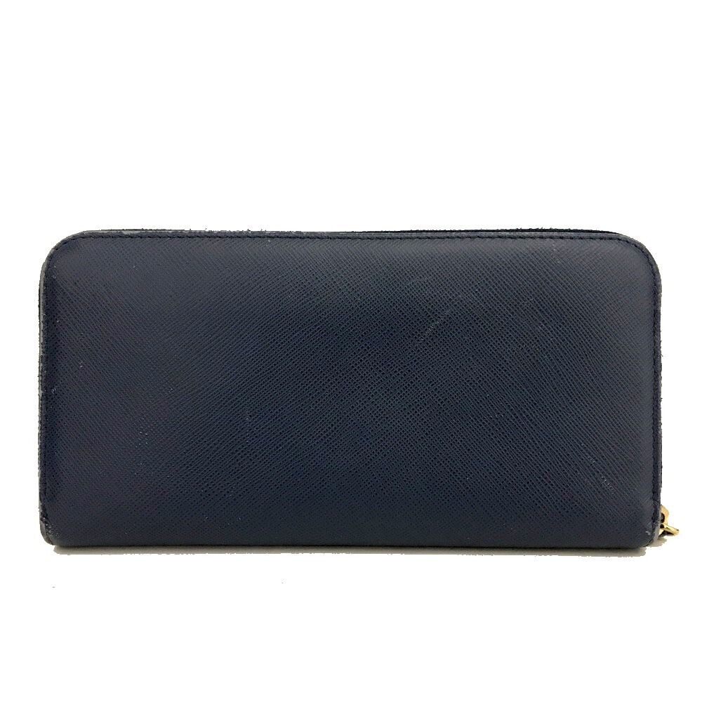Prada Saffiano Leather Zip Around Long #193684P59 - Picture 4 of 8